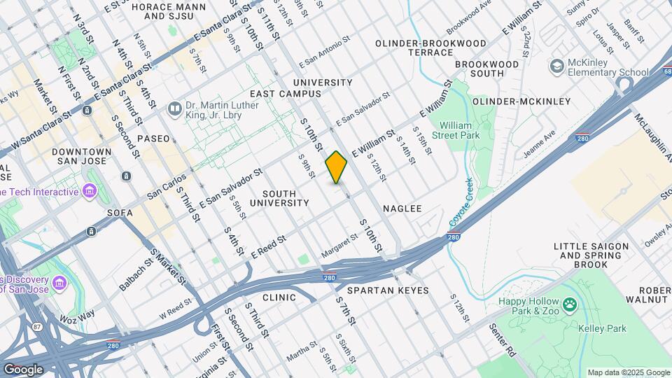 555 S 10th St Map and Location Details