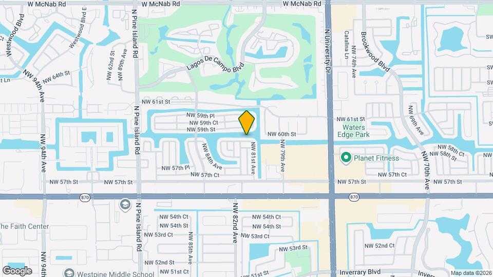 8107 NW 58th Pl Map and Location Details