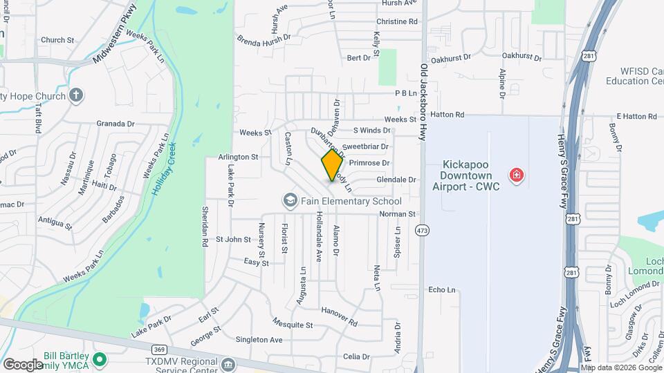 4601 Alamo Dr Map and Location Details