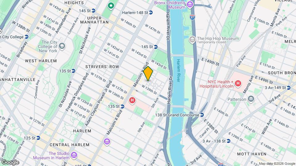 45 W 139th St, Unit 11M Map and Location Details