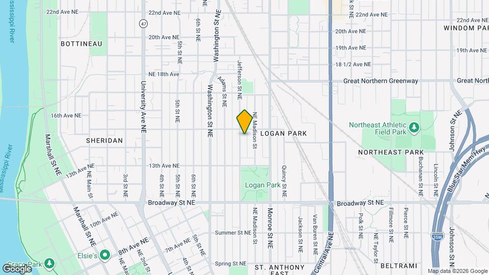 1419 Jefferson St NE, Unit 1 Mapa y Detalles de la Ubicación