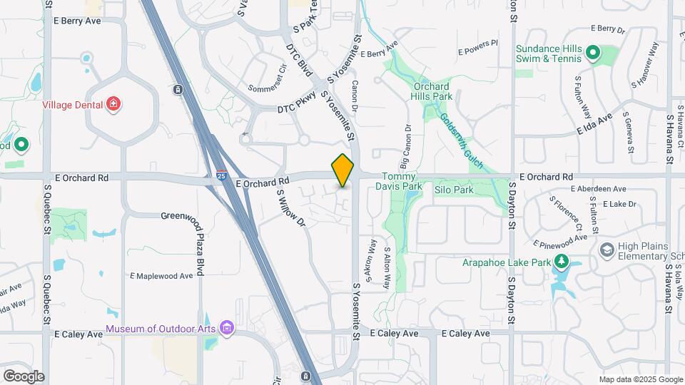 5904 S Willow Way Map and Location Details