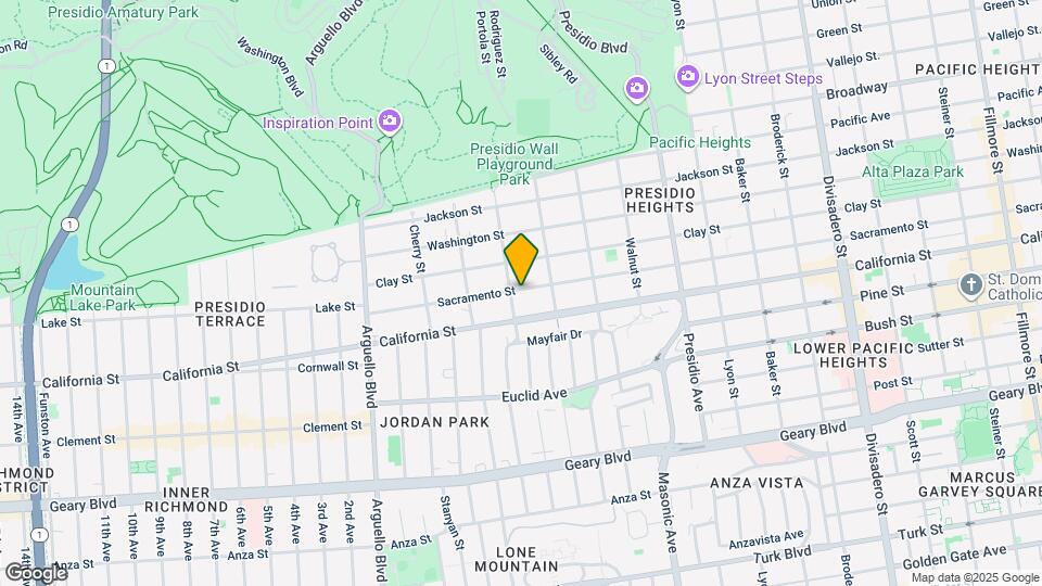 3679 Sacramento St Map and Location Details