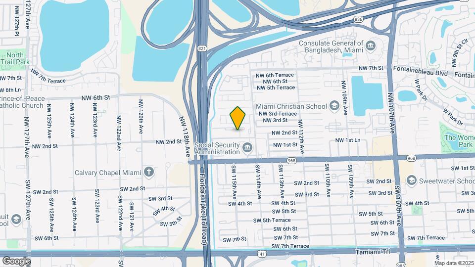 11501 NW 2nd St Map and Location Details