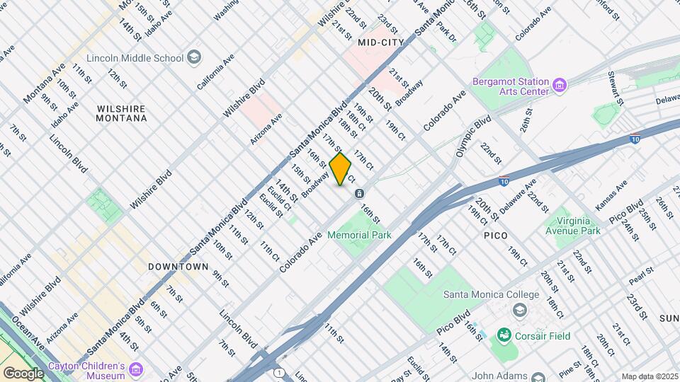 1538 16th St Mapa y Detalles de la Ubicación