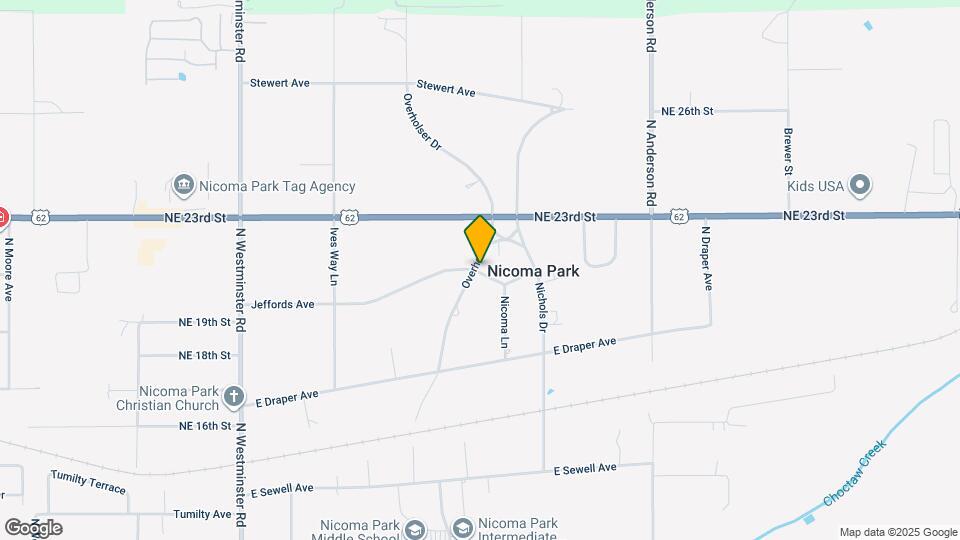 2801 Overholser Dr Map and Location Details