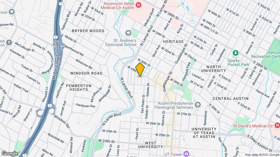 2836 Pearl St Map and Location Details