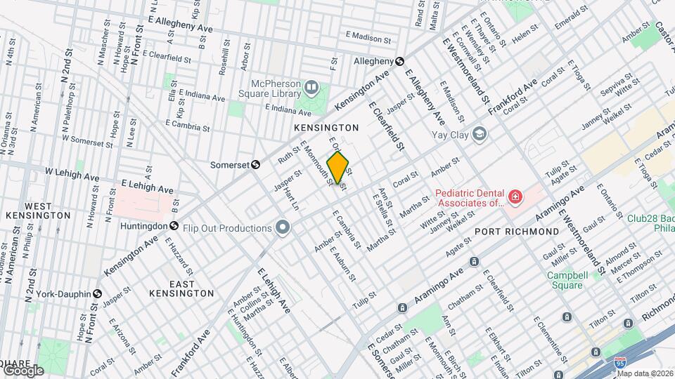 2021 E Monmouth St Map and Location Details