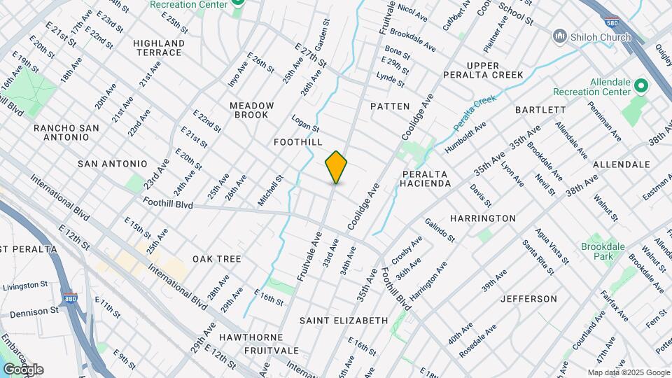 2300-2306 Fruitvale Ave Mapa y Detalles de la Ubicación