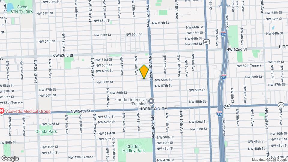1252 NW 58th St Mapa y Detalles de la Ubicación