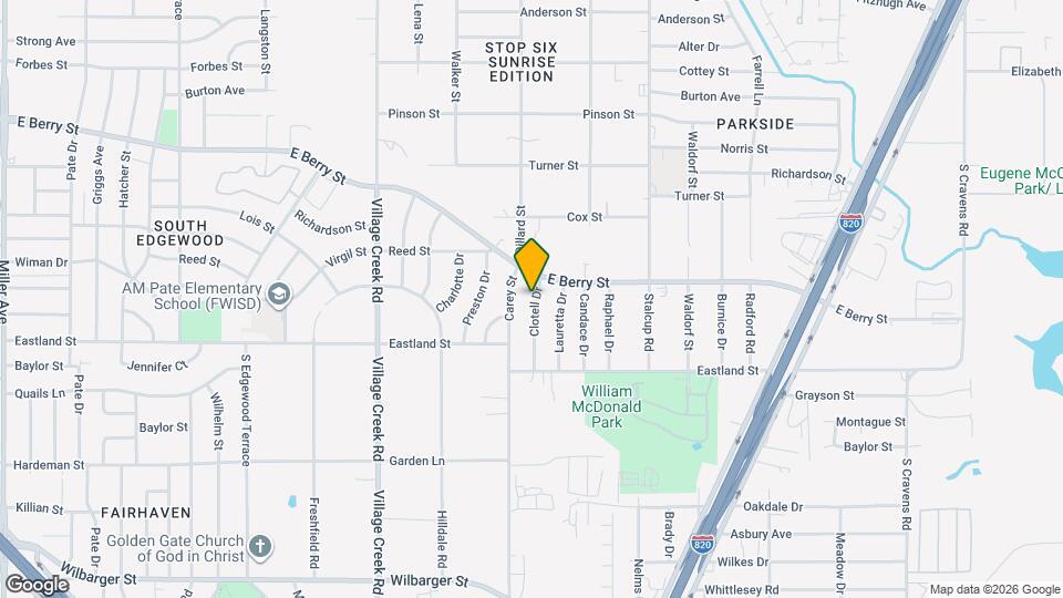 3716 Clotell Dr Map and Location Details