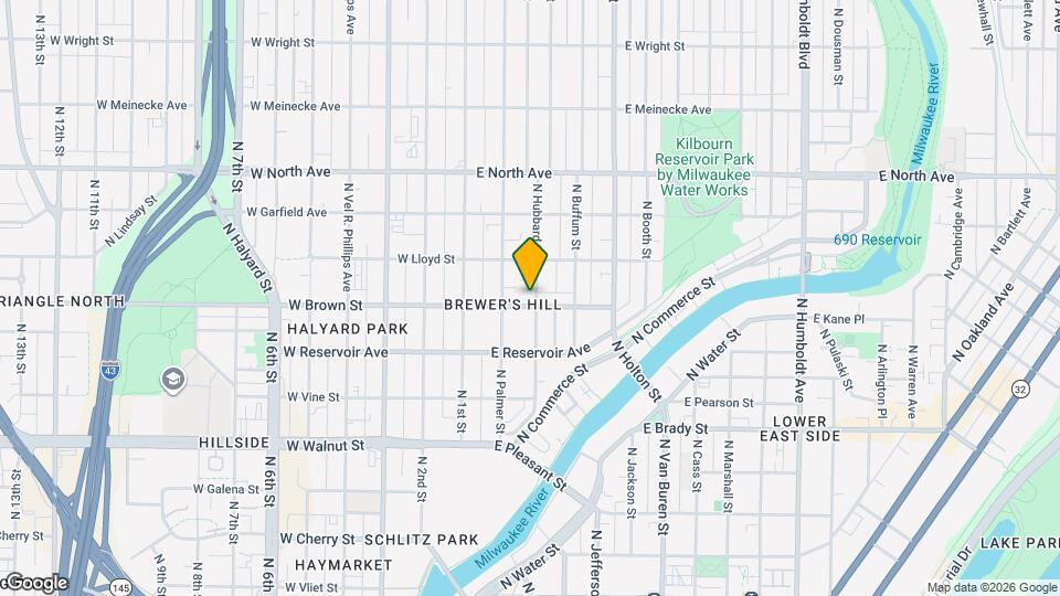 232 E Brown St Mapa y Detalles de la Ubicación