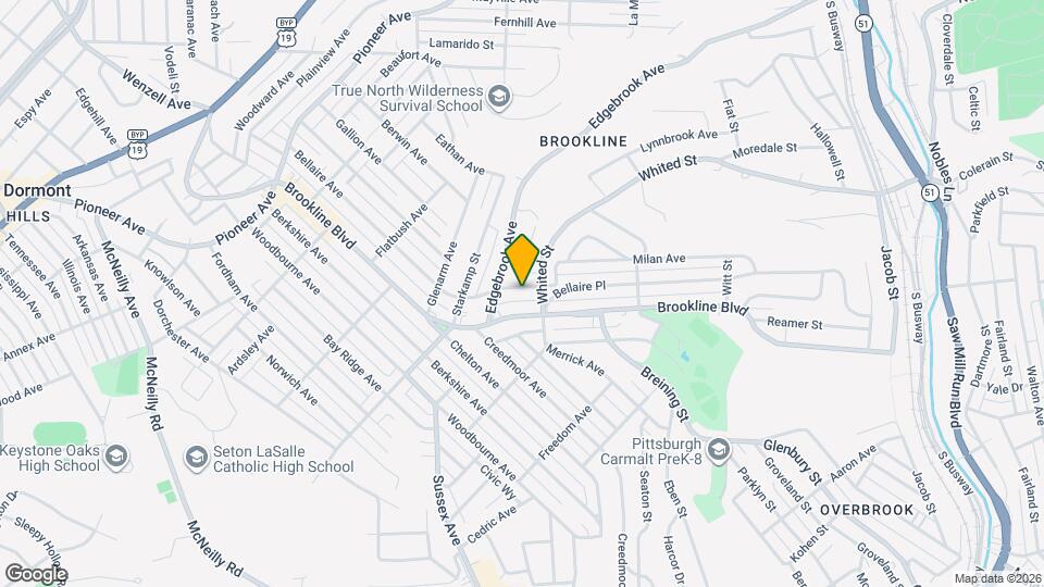 1124 Bellaire Ave Map and Location Details