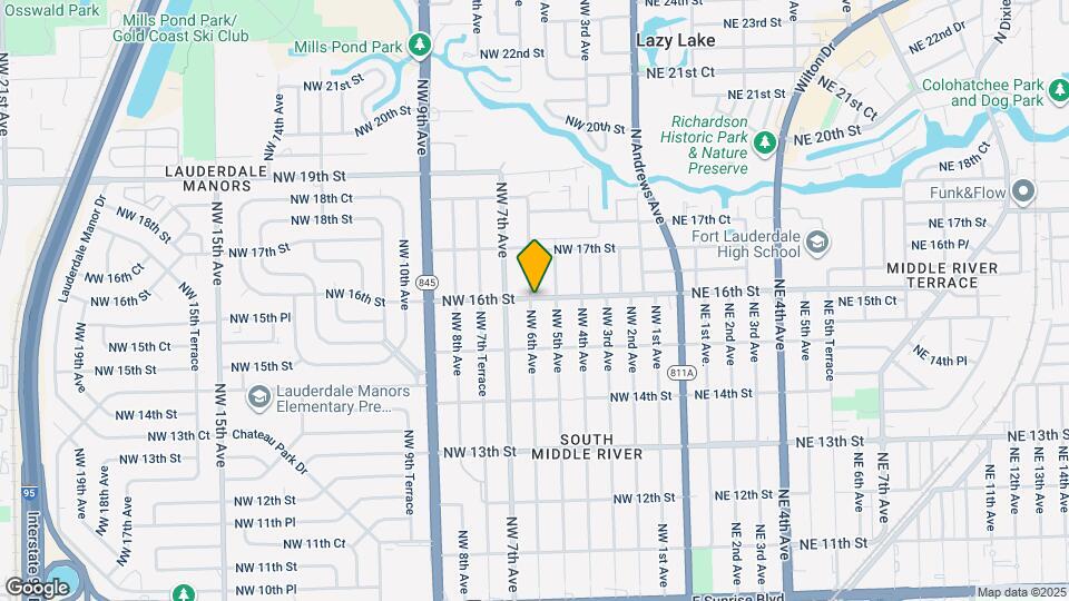 1544 NW 6th Ave Map and Location Details
