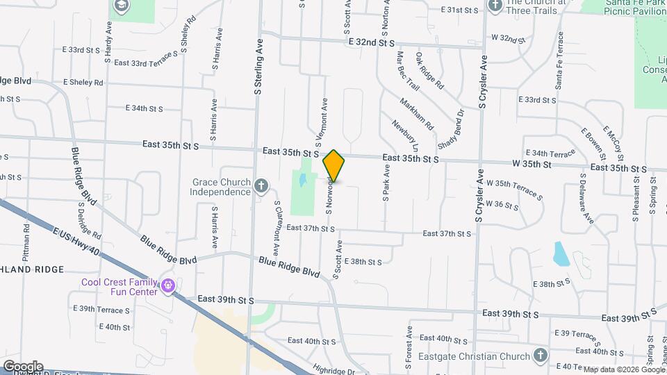 3605 S Norwood Ave Map and Location Details