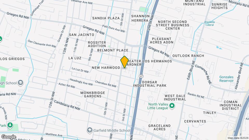 218 San Clemente Ave NW Map and Location Details