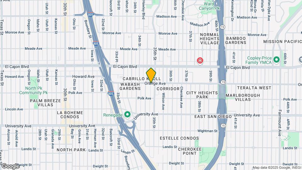 3477 Orange Ave Map and Location Details