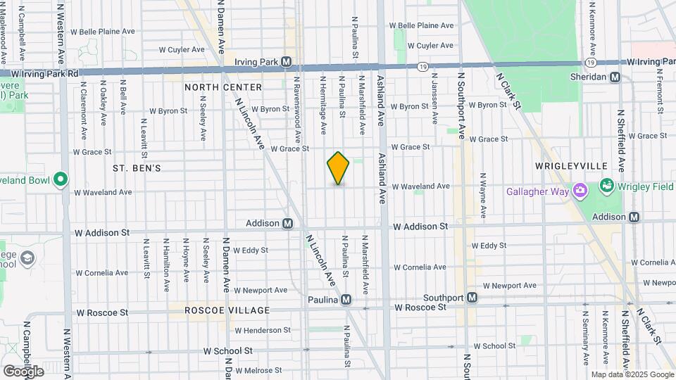 3656 N Paulina St Map and Location Details