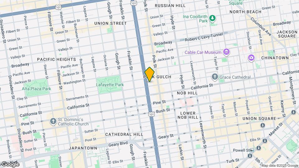 1776 Sacramento St Map and Location Details