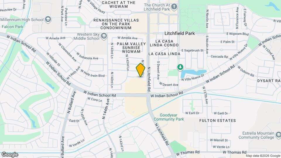 14159 W Columbus Ave Mapa y Detalles de la Ubicación