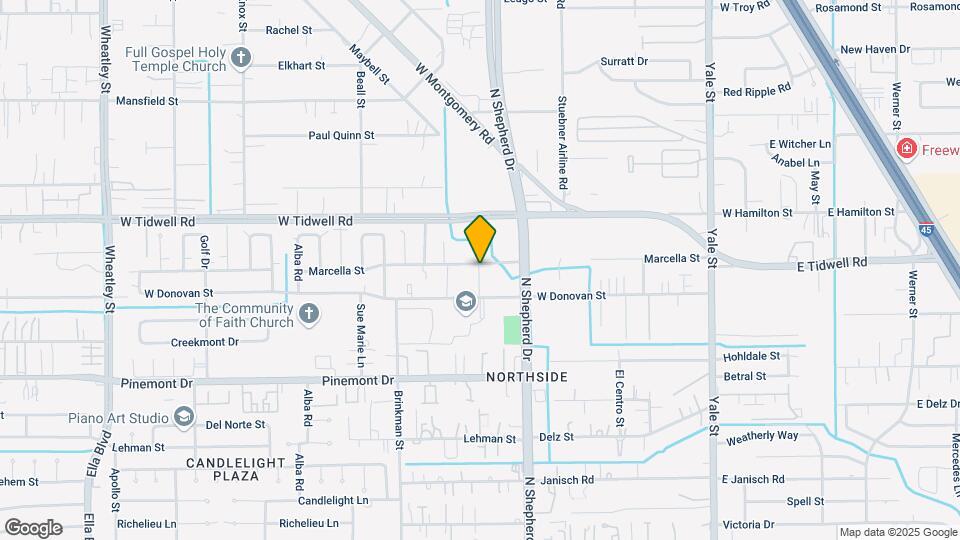 800 W Donovan St Map and Location Details