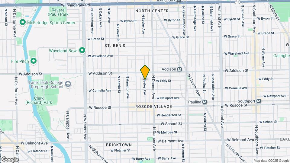 3549 N Seeley Ave Map and Location Details