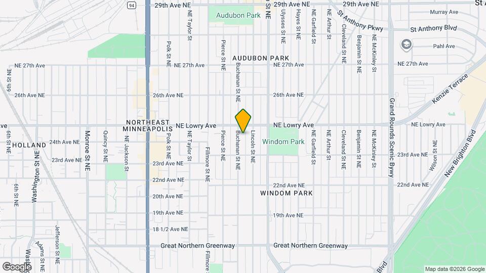 2407 Buchanan St NE Map and Location Details