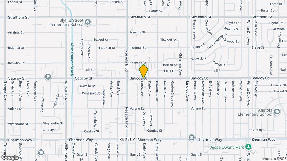 18358 Saticoy St Map and Location Details
