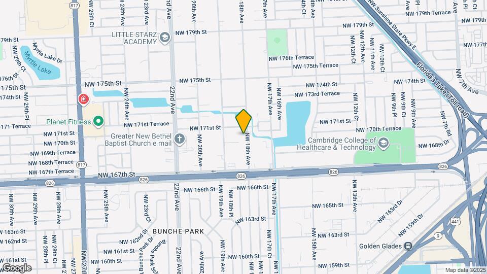 17000 NW 18th Ave Map and Location Details