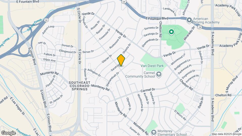 1635 Capulin Dr Mapa y Detalles de la Ubicación