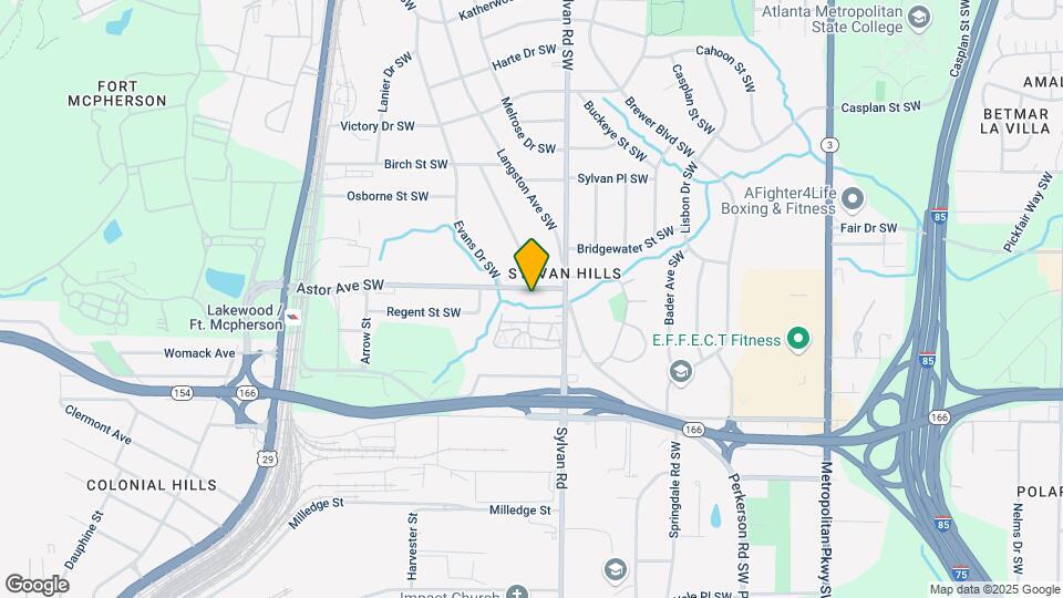 942 Astor Ave SW Map and Location Details