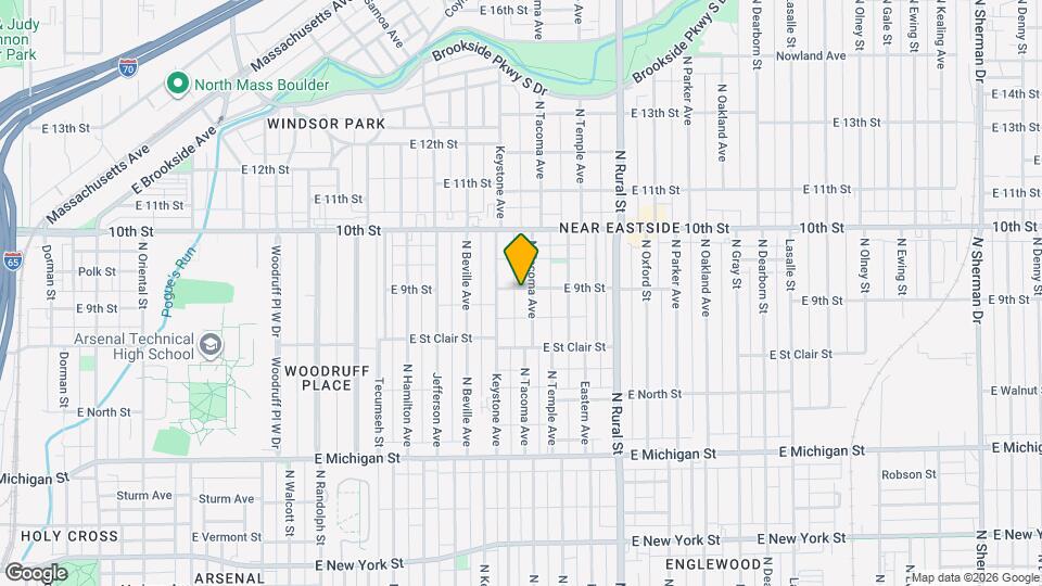 854 N Tacoma Ave Map and Location Details