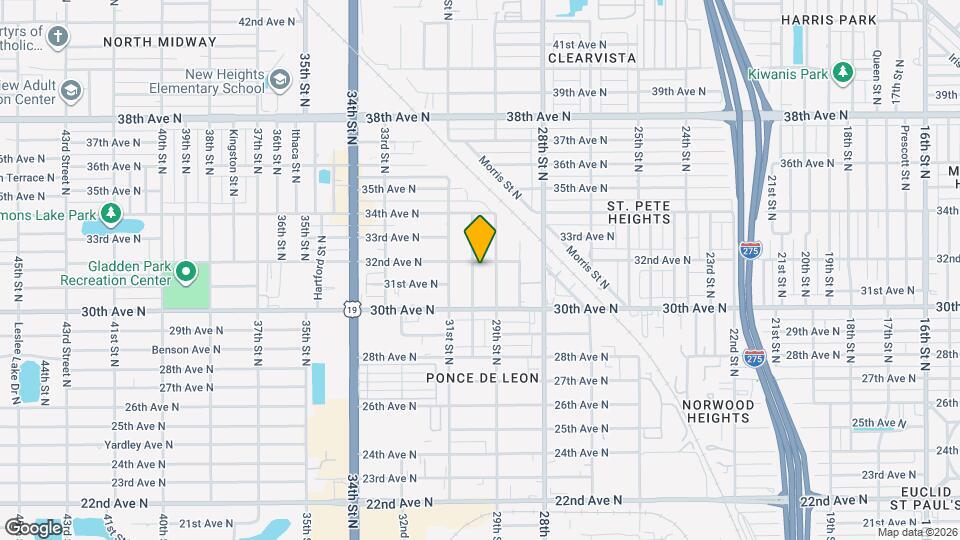 3121 30th St N Map and Location Details