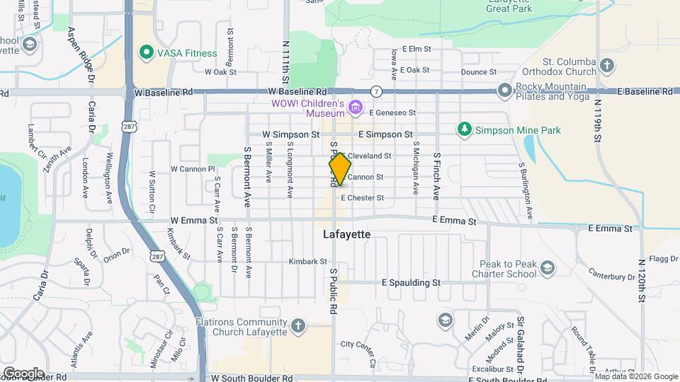 103 E Chester St Map and Location Details