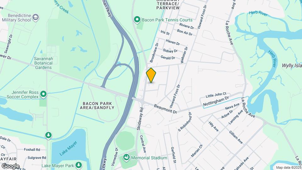 6830 Skidaway Rd Map and Location Details