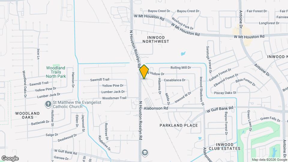 10143 Inwood Hollow Ln Map and Location Details