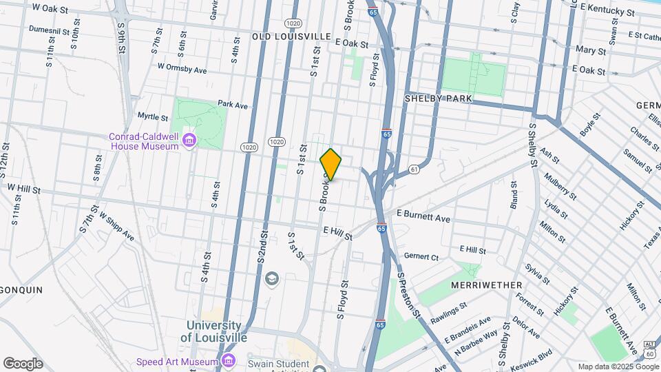 1427 S Brook St Map and Location Details