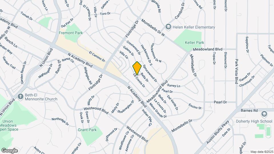 4715 La Cresta Dr Map and Location Details