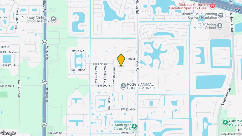 11450 SW 17th St Map and Location Details