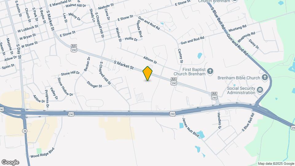 Brenham Trails - Ages 55+ Luxury Living Map and Location Details