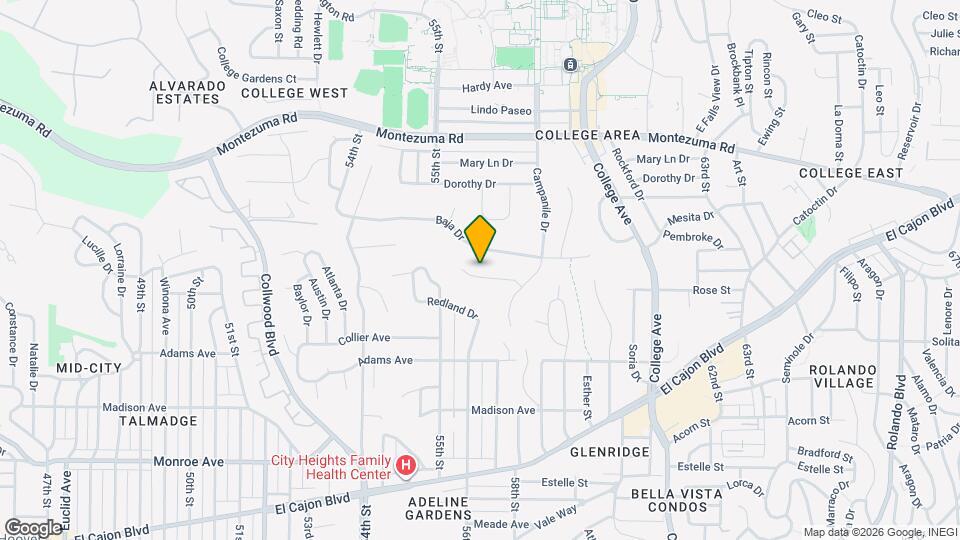 5664 Campanile Way Mapa y Detalles de la Ubicación