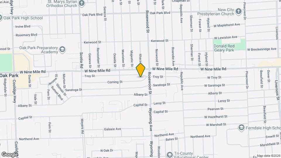 10020 Corning St Map and Location Details