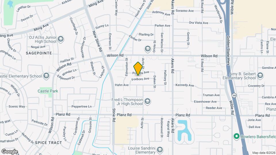 4508 Foxboro Ave Map and Location Details