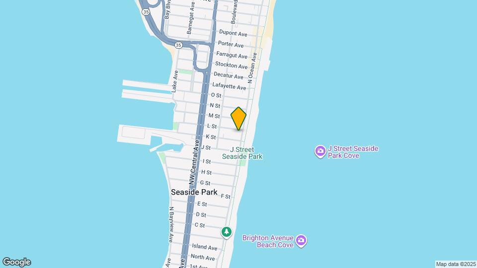 1109 N Ocean Ave Map and Location Details