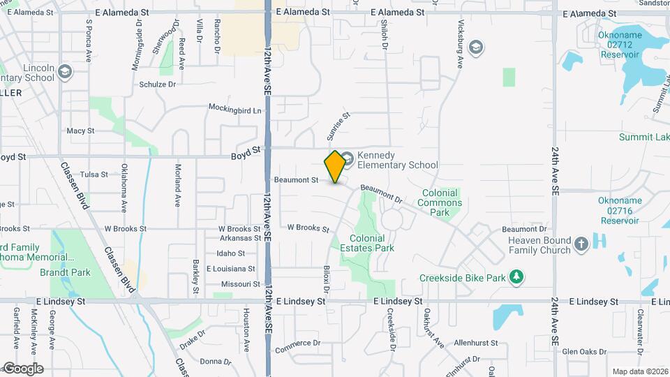 1408 Beaumont St Map and Location Details