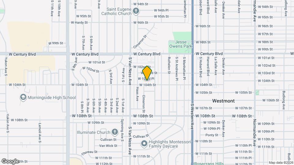 2059 W 104th St, Unit 2061 Mapa y Detalles de la Ubicación