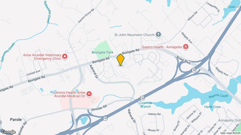 805 Latchmere Ct, Unit 201 Map and Location Details