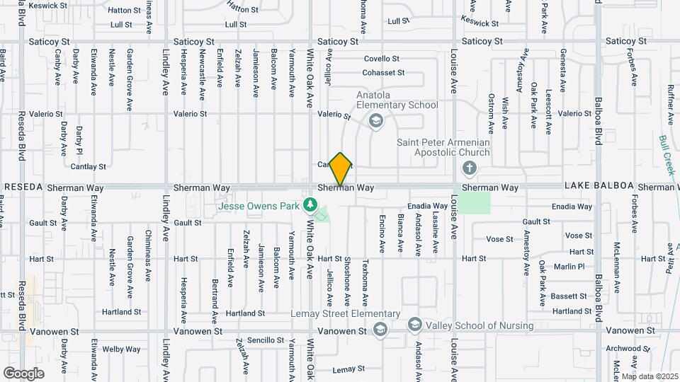 17610 Sherman Way Map and Location Details