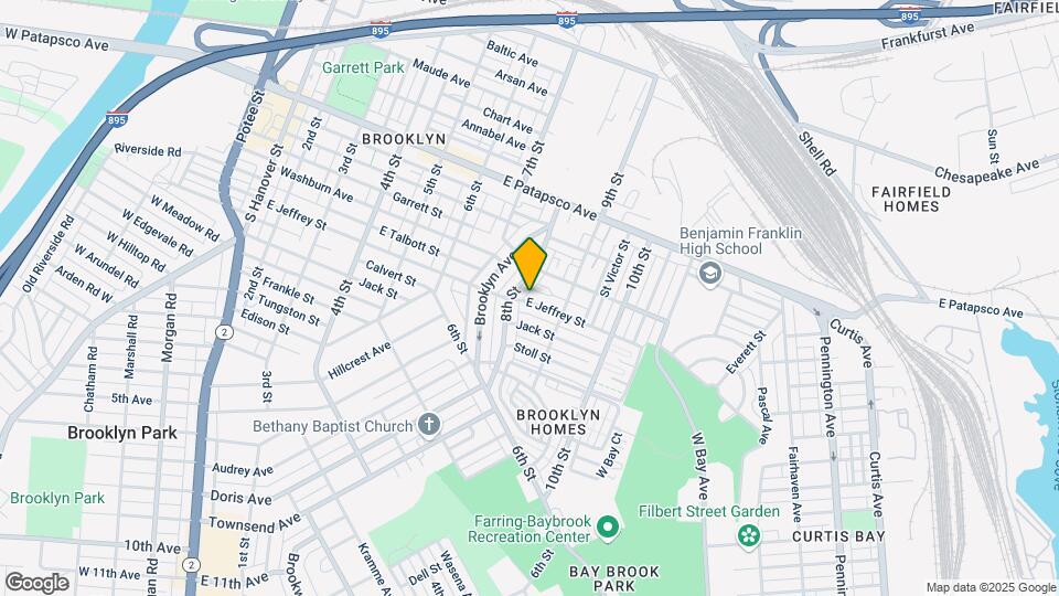 800 E Jeffrey St, Unit Apt 1 Map and Location Details