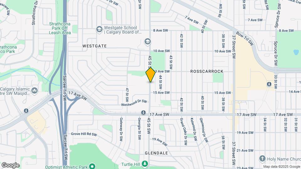 1438 45 St SW Map and Location Details